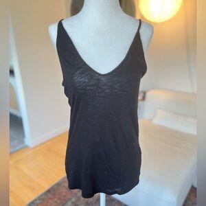 Stateside Double V Sheer Cotton Tank
